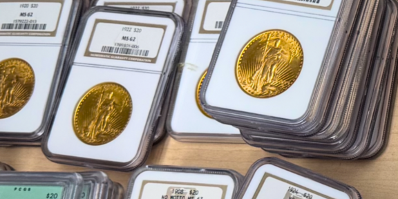 gold & silver coins